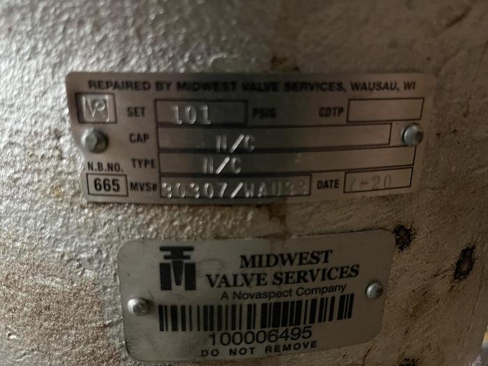 Used ALLIED VALVE, INC. S/S ACID BOILER VALVE