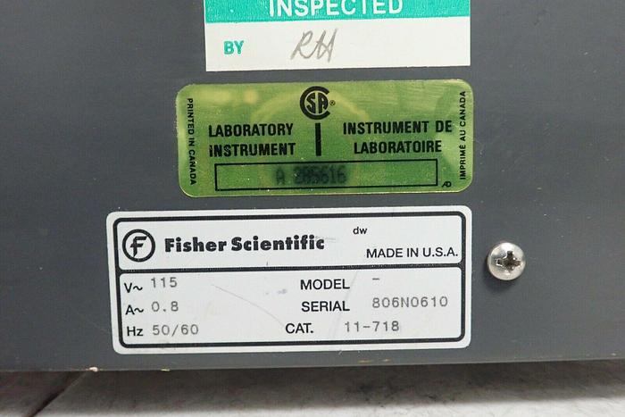 Used Fisher Scientific 11-718 Dry Bath Incubator w/ 24-Well Heat Block