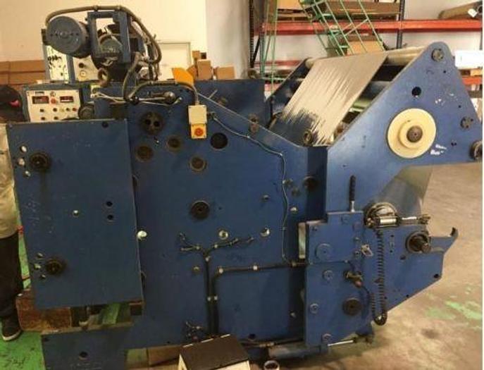 Used 54" (1.37M) WIDE FOIL MASTER LABEL SLITTER REWINDER ALAN DUFFY ENGINEERING