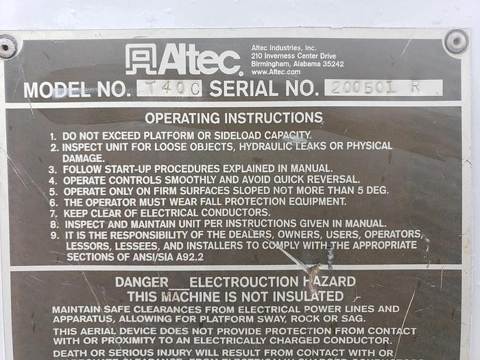 Used Very nice 2006 Ford F750 Altec Telsta T40C Cable Placer Bucket Truck. LOW MILES! Trusted Seller!