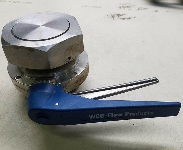 Used WCB-FLOW PRODUCTS 316L STAINLESS/ 316L E62210 3" BUTTERFLY VALVE AMT321