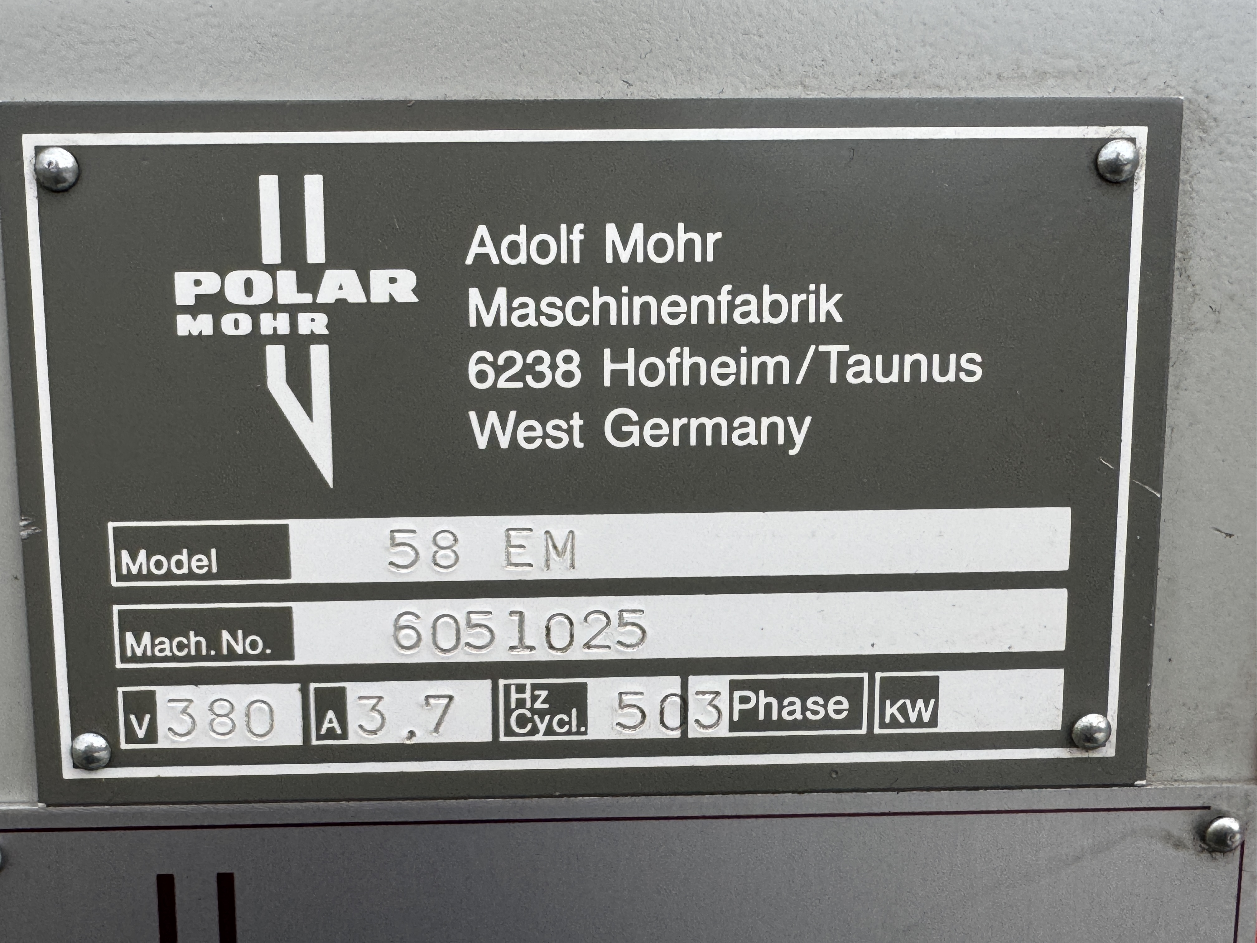 Used 1990 Polar 58EM