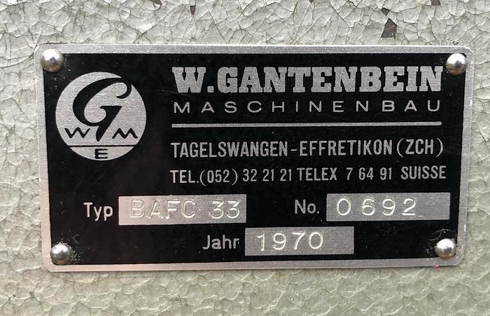 Used Gantenbein Bufalo BAFC-33