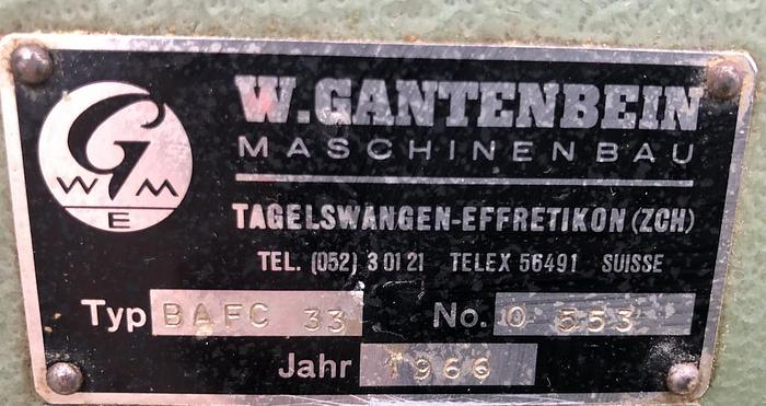 Used Gantenbein Bufalo BAFC-33