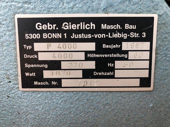 Used Gierlich P4000