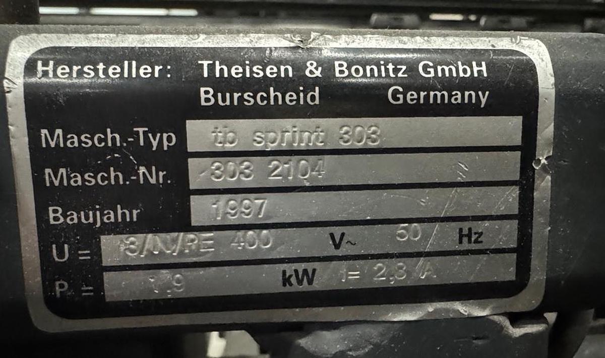 Used Theisen & Bonitz TB Sprint 303