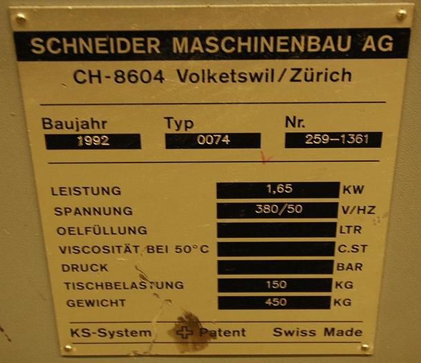 Used Schneider Engineering 0074 Jogger