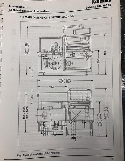 Used Kallfass  Universa 400 NT