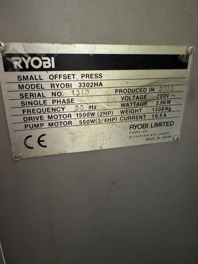 Used Ryobi 3302HA