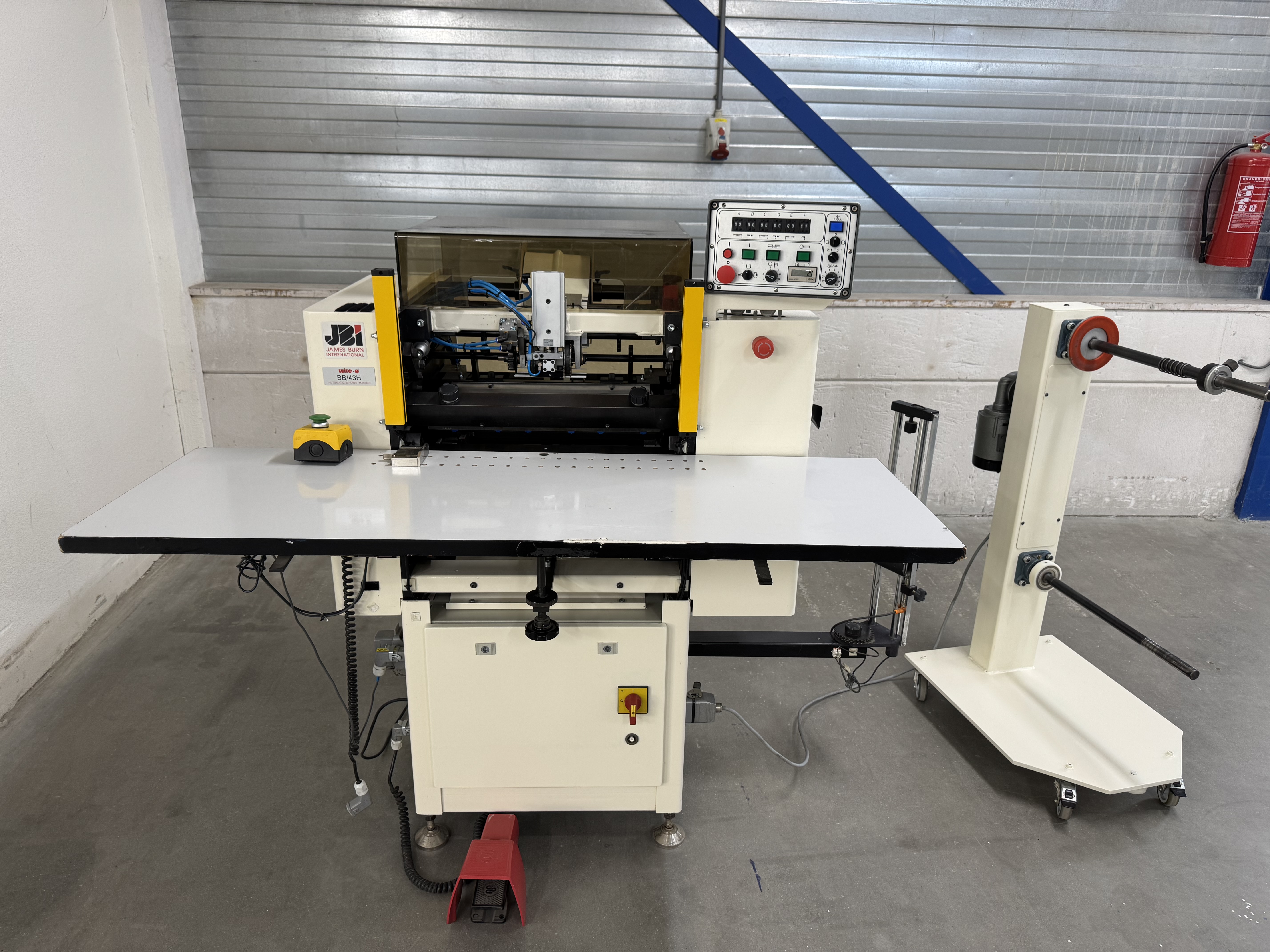 Used James Burn BB43H Wire-O®  binding machine
