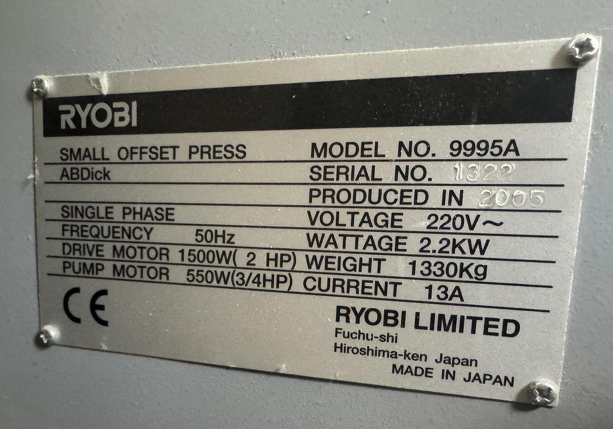 Used 2003 Ryobi 3302HA