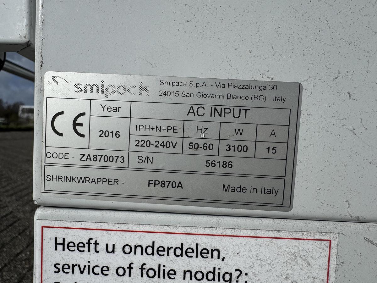 Used 2016 SMI Pack FP870A