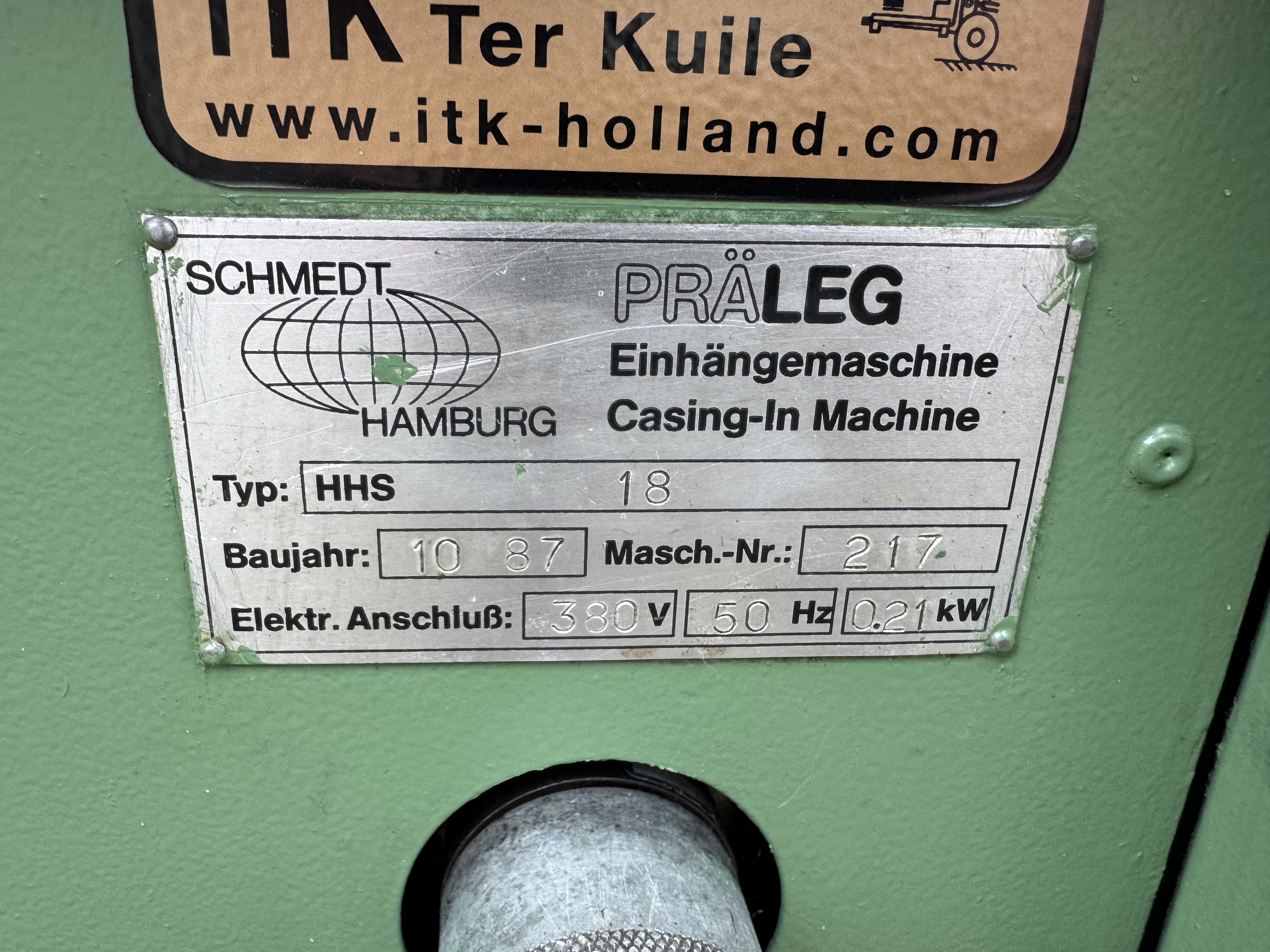 Used 1987 Schmedt Präleg HHS18