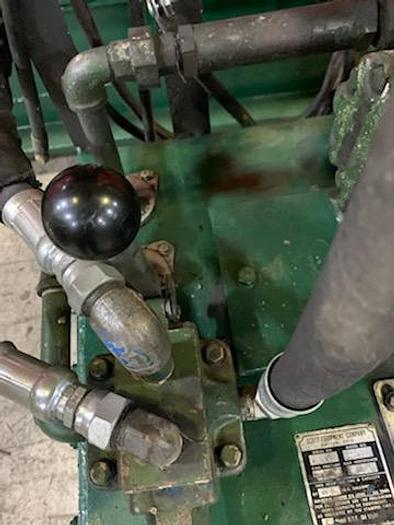 Used 84" WIDE BLACK CLAWSON ROLL SPLITTER 72" DIAMETER ROLL CAPACITY