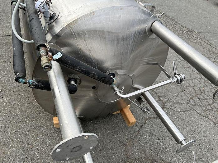 Used 775 GALLON JV NORTHWEST 25 BBL BRITE TANK - S/S - JACKETED - 30 PSI INTERNAL