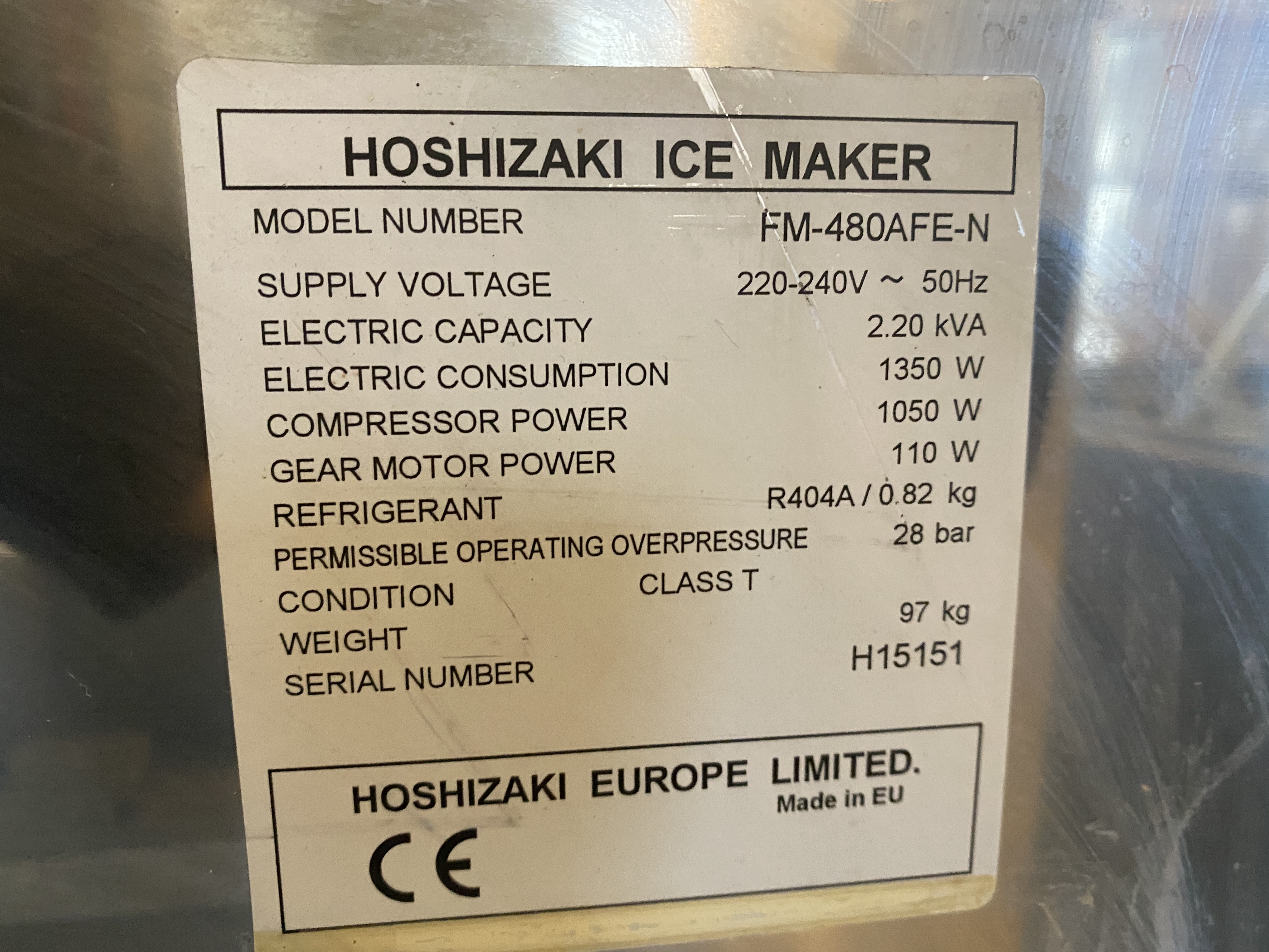 Begagnad Ismaskin – Krossat is- 430kg/dygn #1113