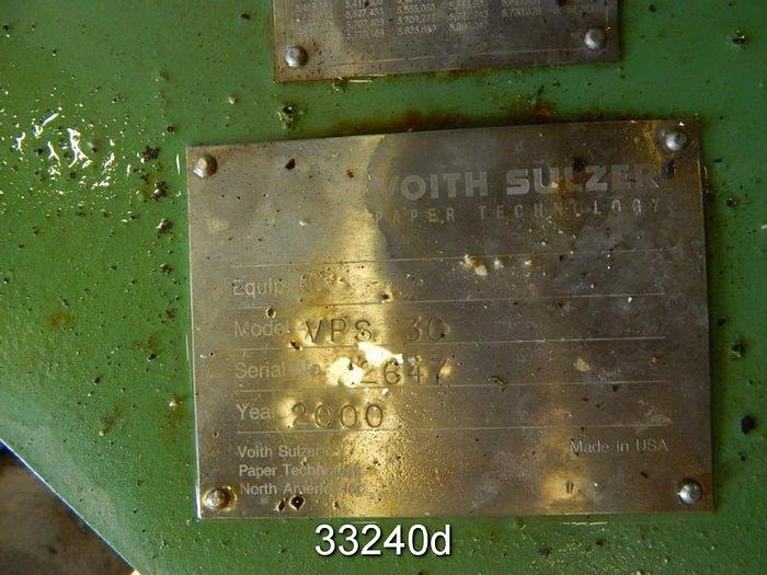 Used Voith VPS30 Pressure Screen #33240