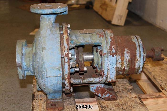 Used Worthington D1011 Pump, 1.5X1X6, 6.5" Diameter Impeller, Stainless Steel Casing, Stainless Steel Impeller, Stainless Steel Stuffing Box #25840