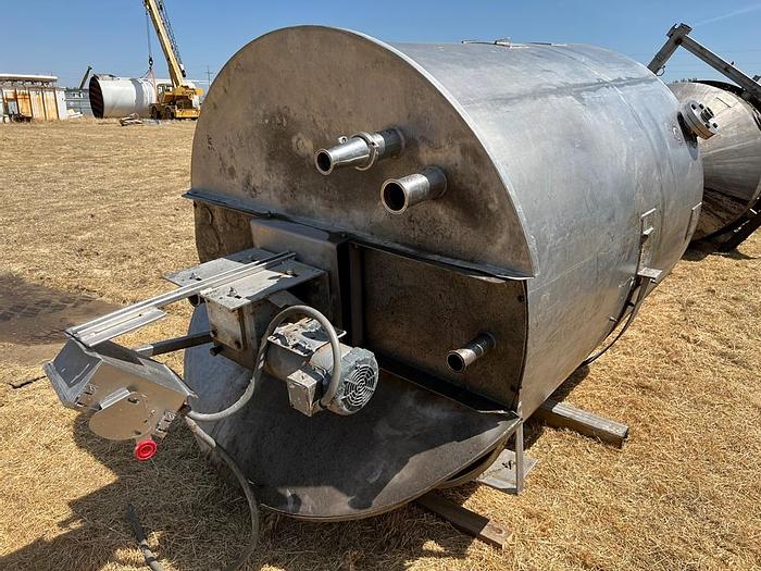 Used Tank, 900 Gallon, S/st, Agit, Cone Bottom #S744586