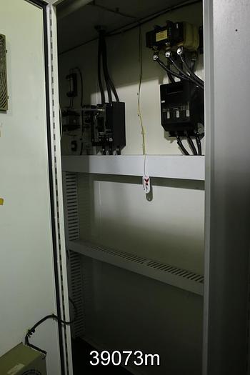 Used LG Industries Plain Press, 1200 PLI Balanced at 2500 FPM, Blind Drilled Press Rolls, 118" Face, 32" Diameter #39073