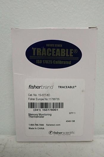 Used Fisher Scientific 15-077-8D Traceable Memory Monitoring Thermometer