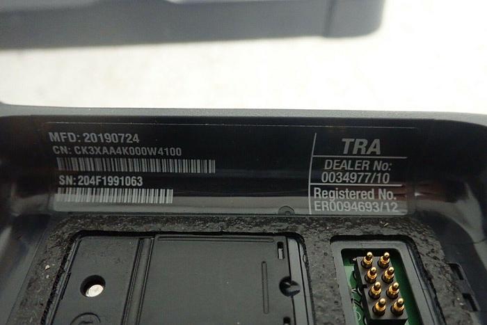 Used Intermec CK3XAA4K000W4100 CK3X Handheld Barcode Scanner w/ Battery, Cradle AD20