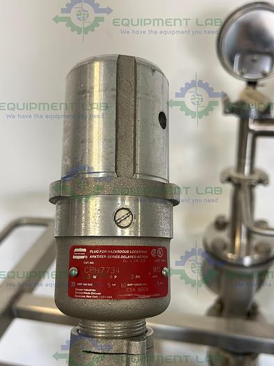 Used Centrifugal Pump 2" x 1.5"   w/ Baldor BW455453 2HP Motor, Drive, Flow Meter