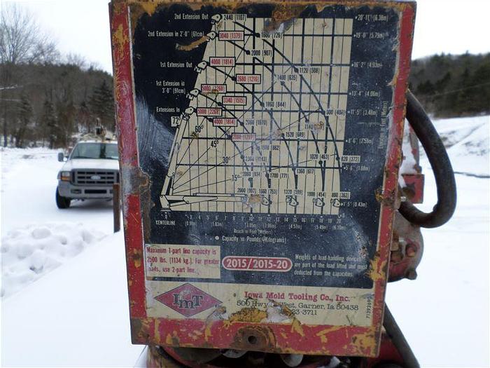 Used 1989 Peterbilt Flatbed Service Truck with IMT Auto Crane