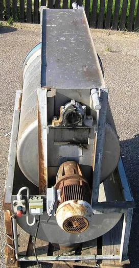 Used RotoSieve, type 2013-141 stainless steel screen mounted on a mild steel frame