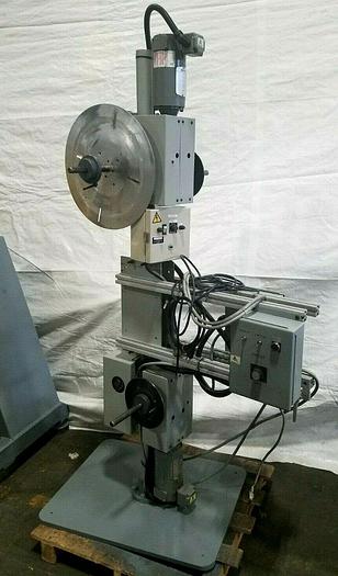 Used Double Motorized Stock Material Reel Payoff with Paper Interleaf