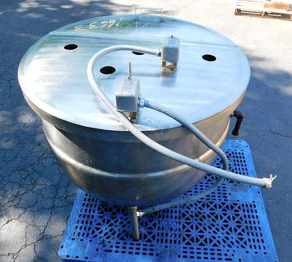 Used 100 GALLON B.H. HUBERT KETTLE - S/S - JACKETED