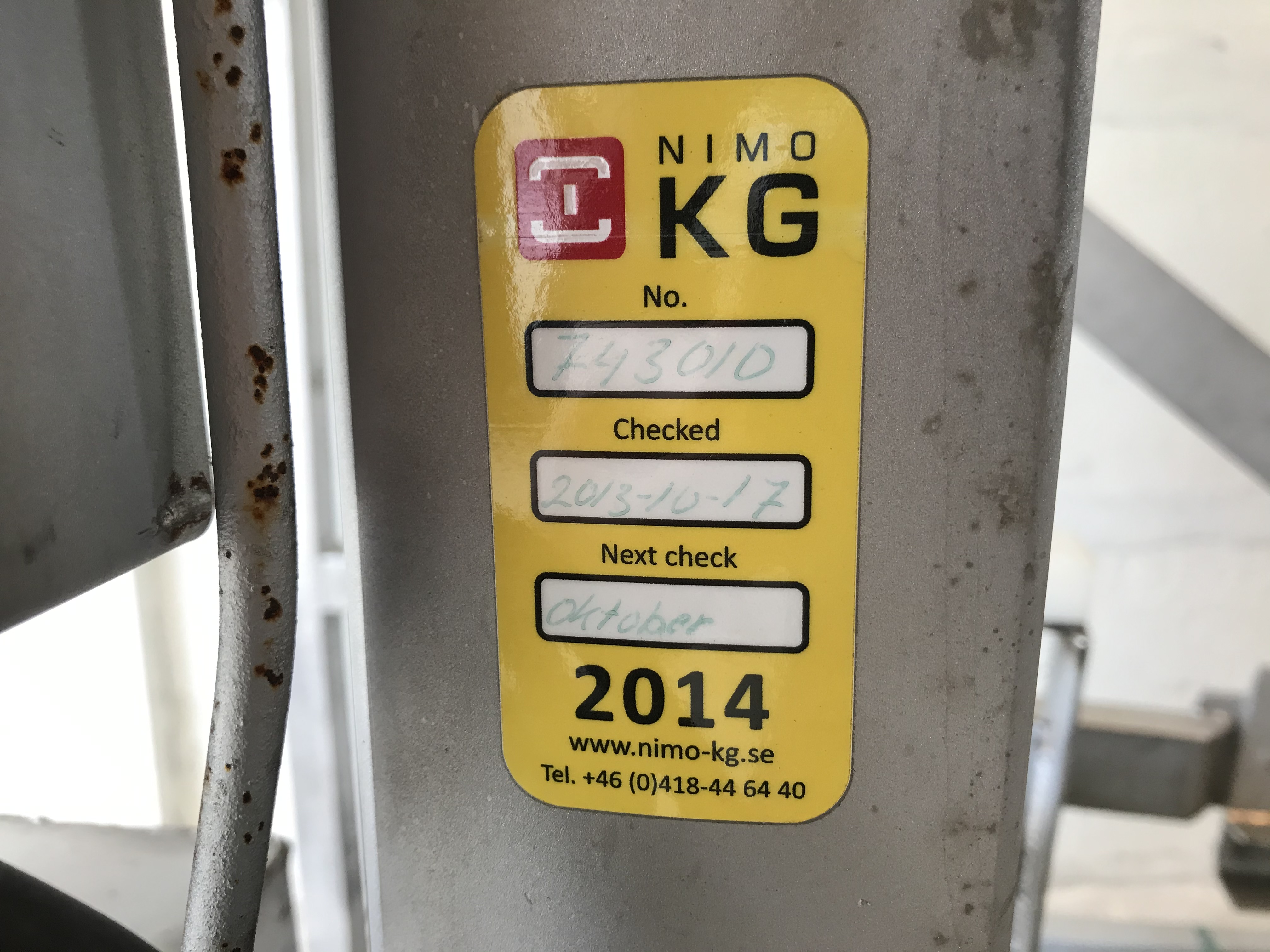 Begagnad Skänkvagnstipp med tratt 110cm