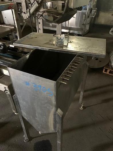Used 30.5" Long x 14"wide x 24"deep Rectangular V-Bottom Stainless Steel Holding Tank