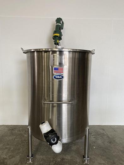 Used T&C  T-201 800 Liter Stainless Steel Mixing Tank w/ Agitator and Load Cells