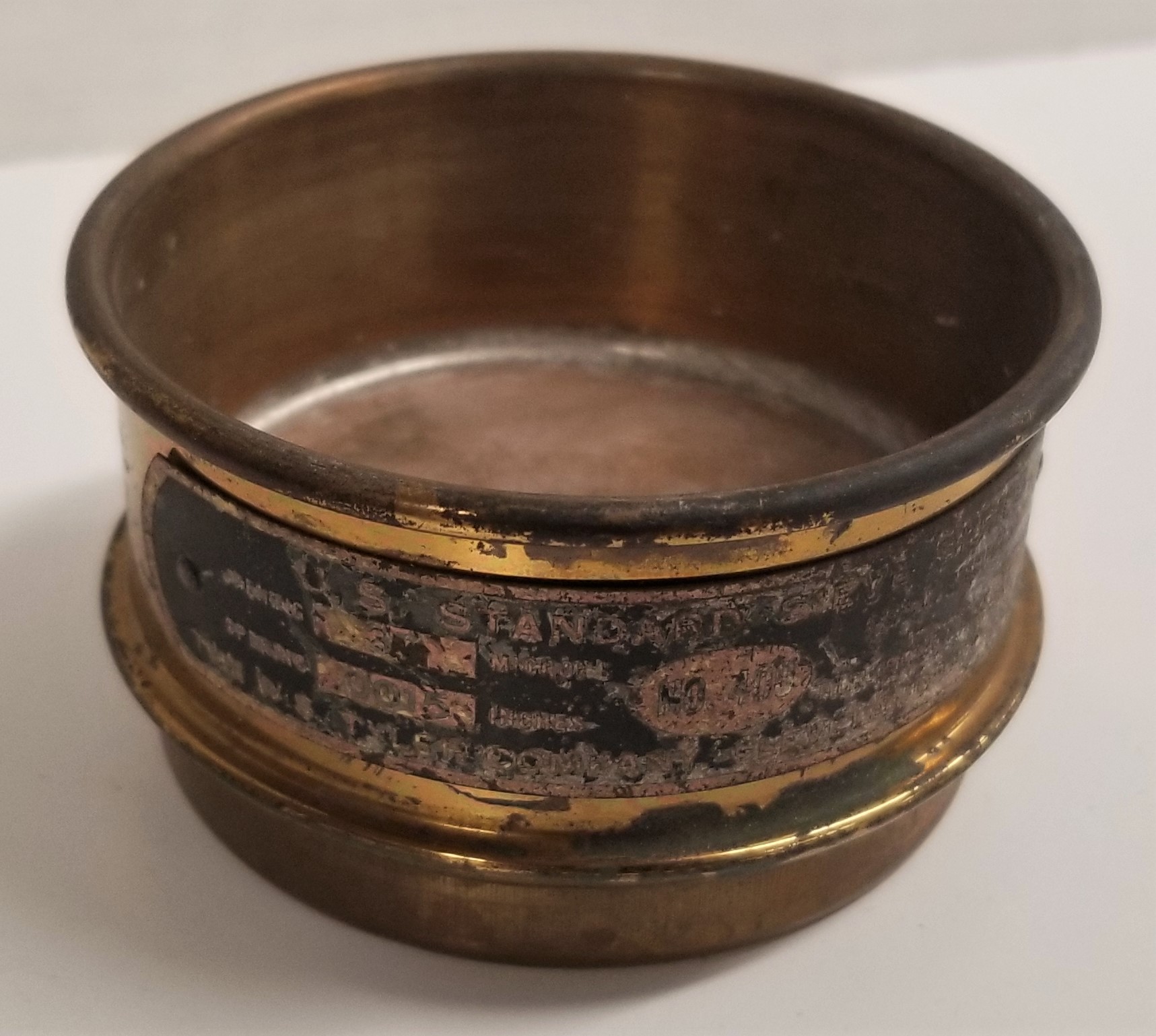 Used Tyler and Newark Brass Sieve Kit - 3" Diam