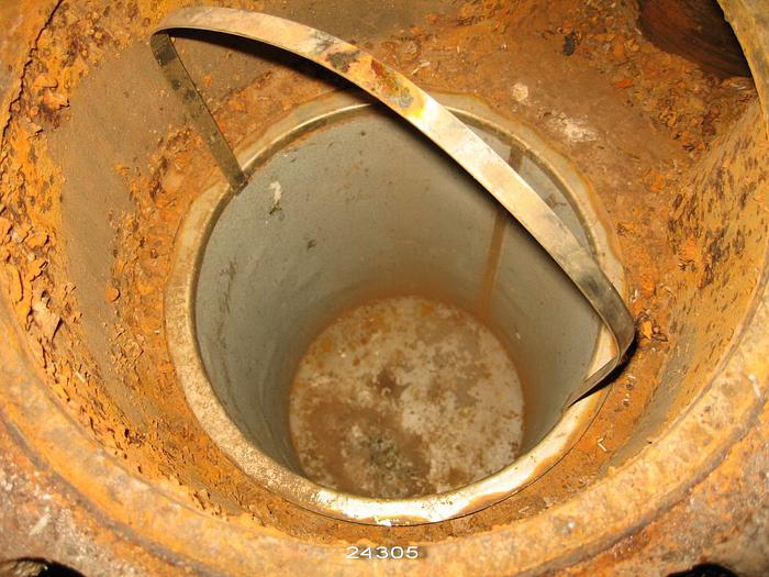 Used Hayward  Hayward Raw Water Strainer, Dual Canister, 8" Inlet And Outlet Flanges, Iron Body, Bronze Internals, Canister Filter Has 1/8" Holes Outside, Fine Wire Screen On Inside, Physical Size, 53" Long, 51" Tall, 25" Wie, 200Lbs Max Working Pressure #24305