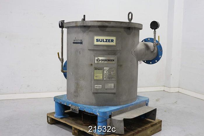 Used Voith 31 Centriscreen, 100 Psi, 425 Max Rpm, 0.010" Slotted Screen Basket #21532