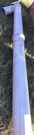 Used Screw conveyor – stainless steel. 2 meter long. 200 mm conveyor.