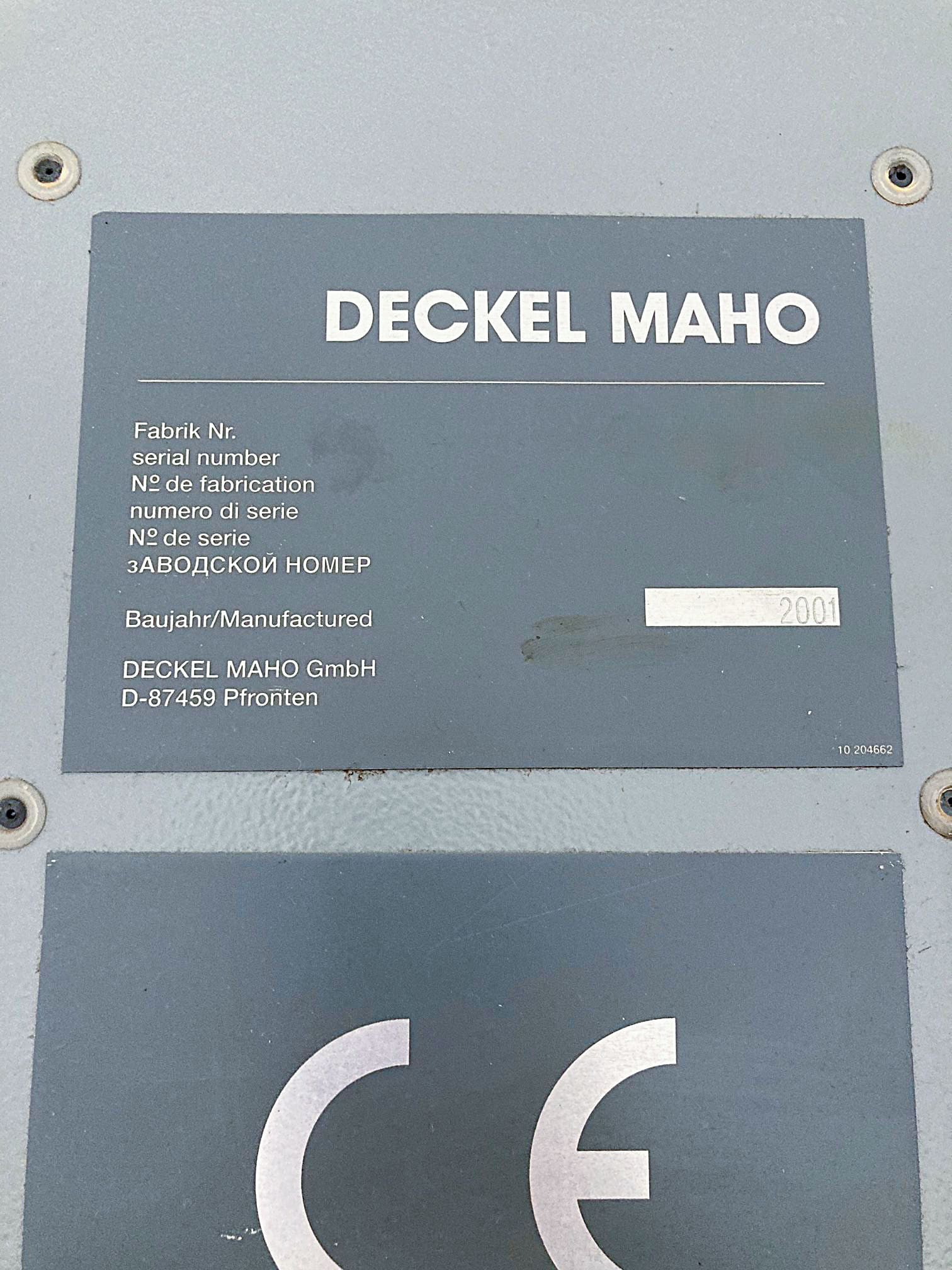 Used DMG DMU 60 T - CNC Machining centers vertical -  2001