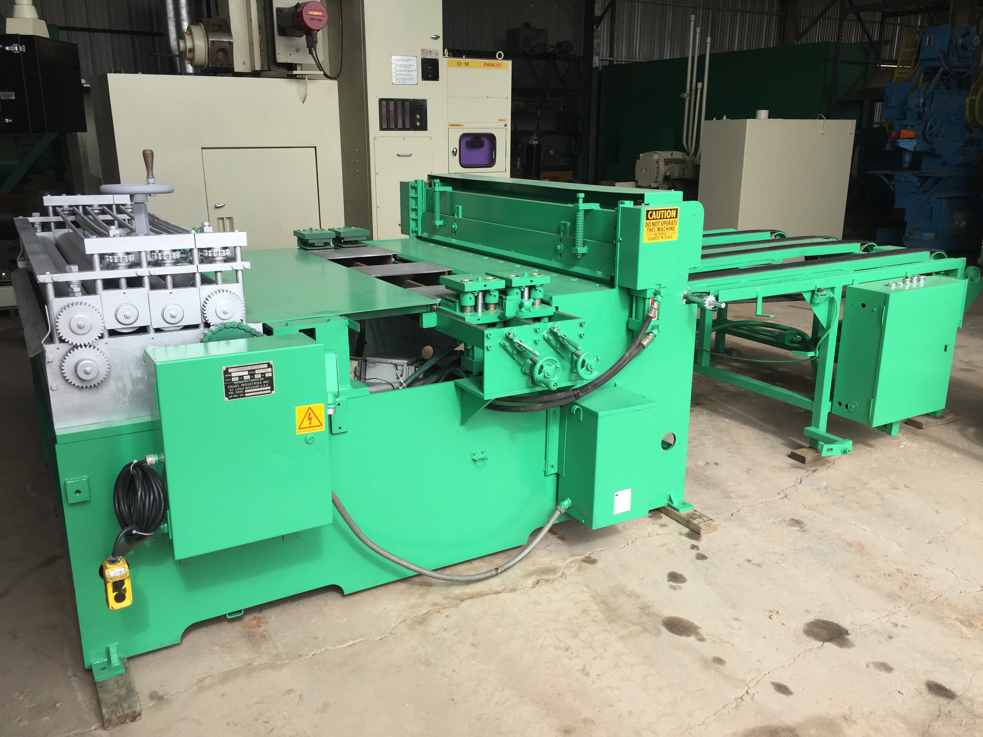 Used 60 in. x 14 ga. Engel Cut-To-Length Line with Notching Station
