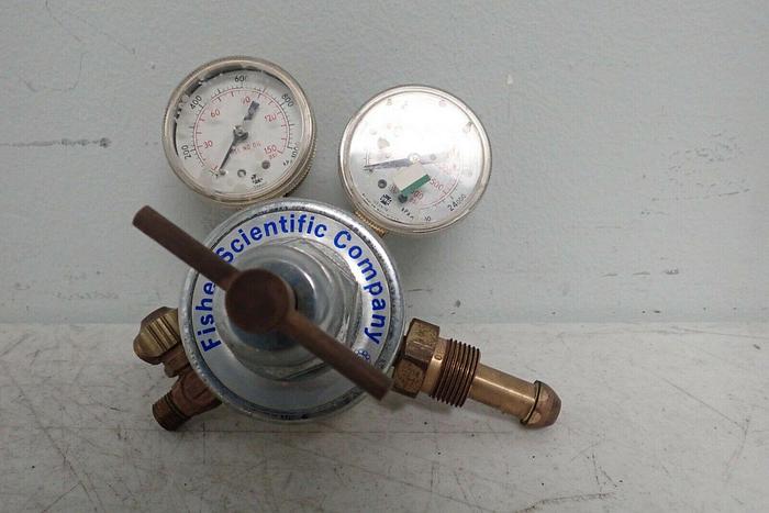 Used Fisher Scientific Company FS-100 Compressed Gas Regulator with CGA-580 Fitting