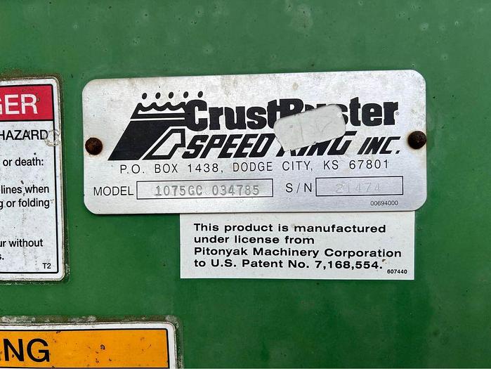 Used 2016 Crustbuster 1075