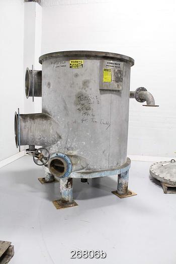 Used Bird Escher Wyss 900 Bird Escher Wyss 900 Thick Stock Pressure Screen, 316 Stainless Steel, Basket Slot Size 0.010", Mechanical Seal, 427 Rpm, Lobed Rotor #26806