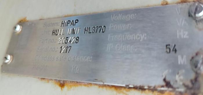 Used Kongsberg Hipap 500 complete system