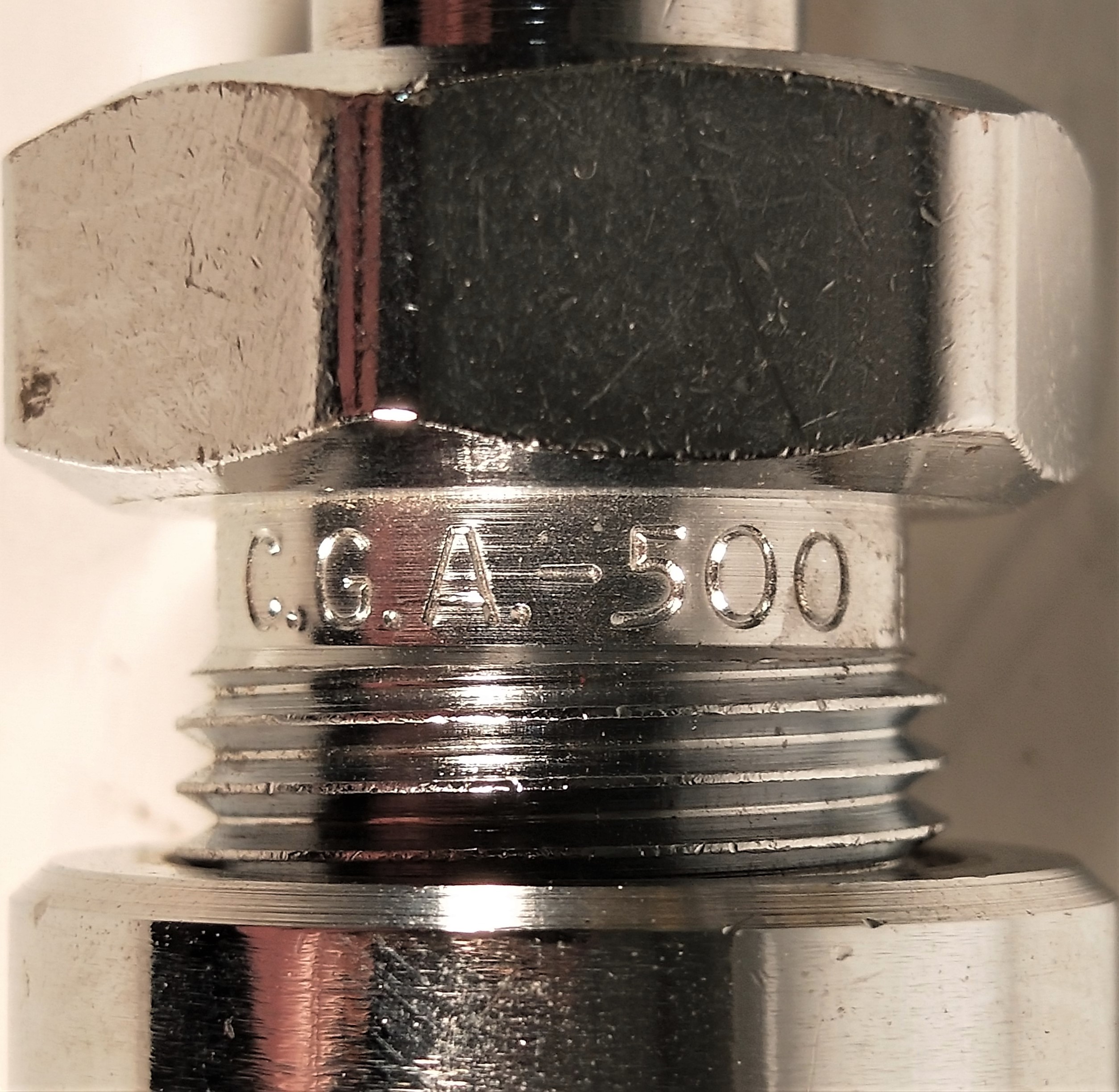 Used Pin-Indexed Oxygen Yoke - CGA 500