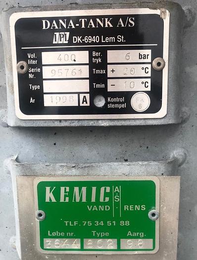 Used 1998 DANA-TANK A/S Complete water cleaning system