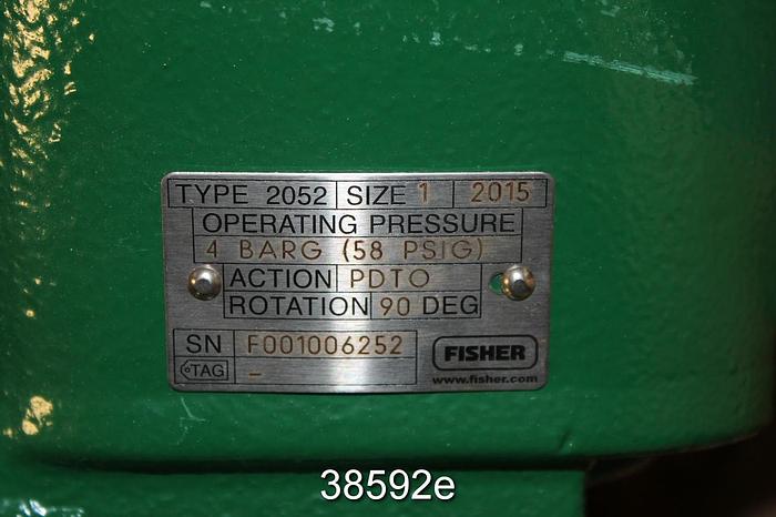 Unused Fisher 3" Vee Ball Control Valve, V150, 2052 Actuator, DVC6200 Positioner, Unused #38592