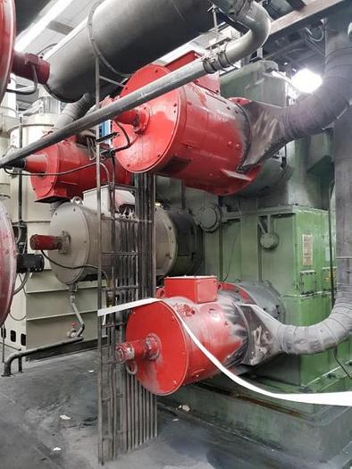 Used 1966 Berstorff 2440 x 850mm 4 roll inverted L