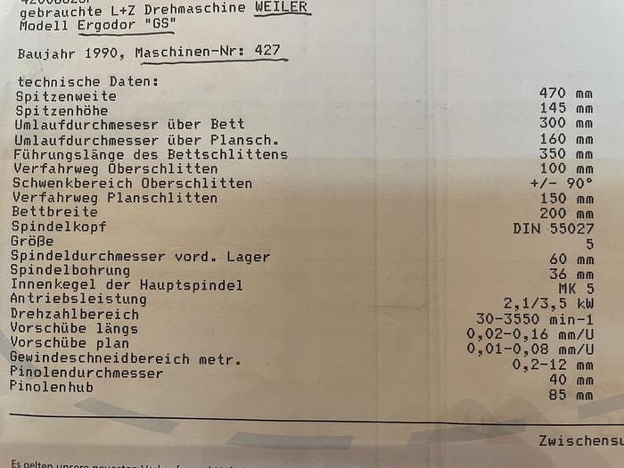 Gebruikt Weiler Ergodor