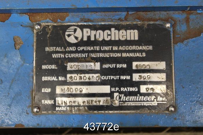 Used Prochem 40PBIS Side Mount Agitator #43772